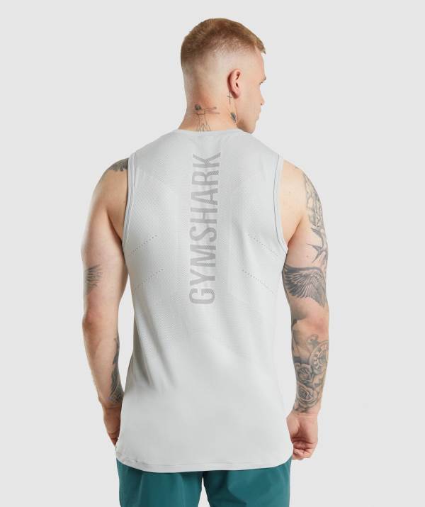 Panske Tielko Gymshark Apex Svetlo Siva Siva | OI0952861